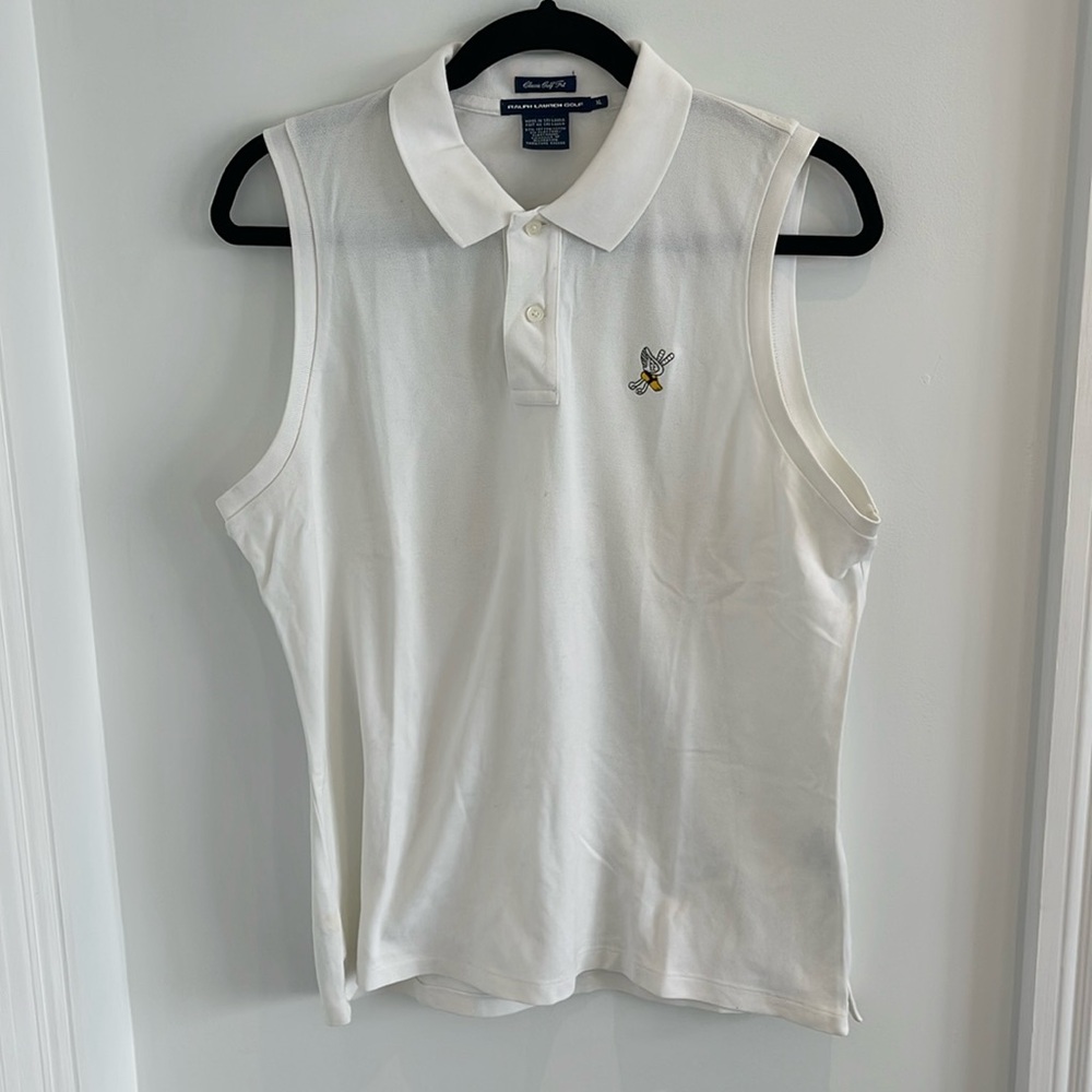 RALPH LAUREN GOLF Classic Golf Fit Sleeveless Polo Size XL